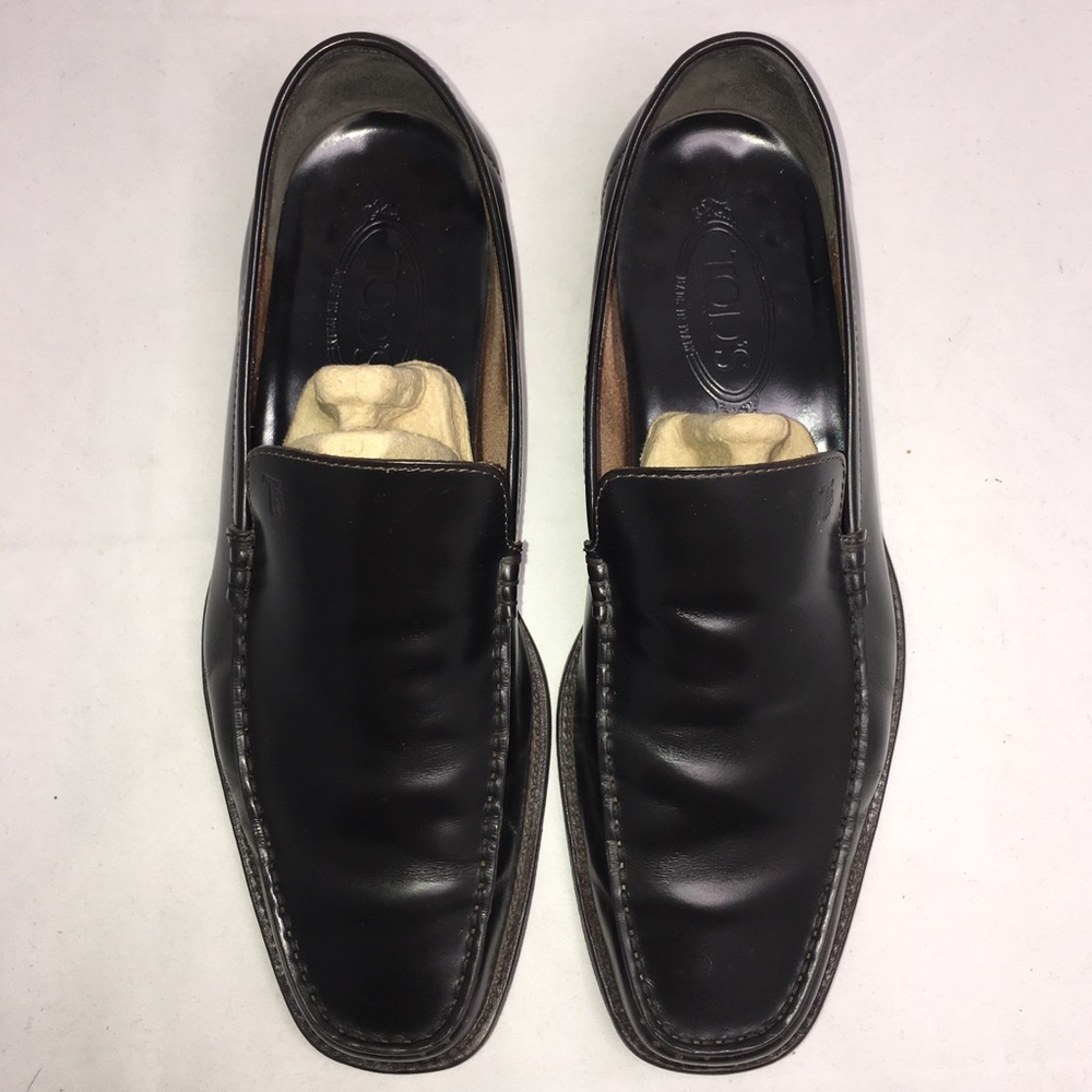 Tod’s Leather Loafers Slip-Ons Size 8.5 - Picture 3 of 8